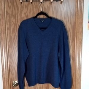 Club Room Men's Deep Blue V-Neck Sweater